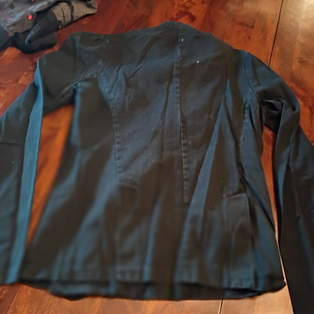 Diagonally Buttoned Button Up Jacket. - image 3